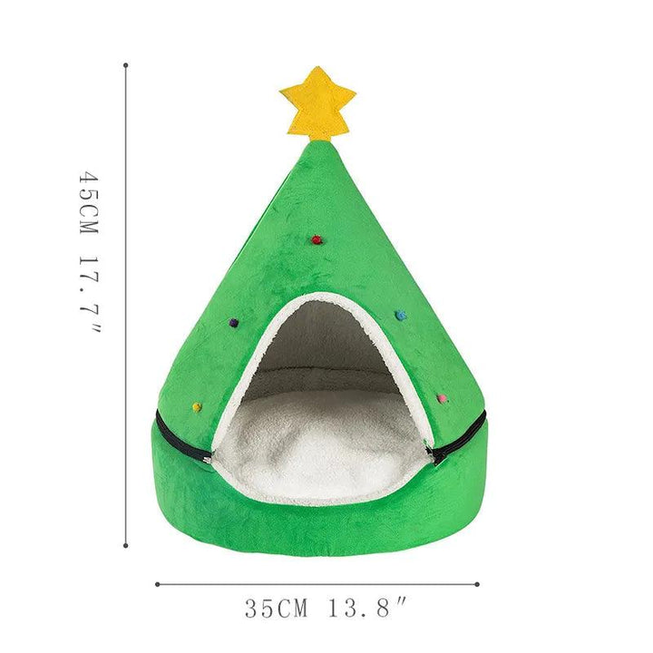 Festive Pet Tent Christmas Cat Bed & Dog House - themiraclebrands.com