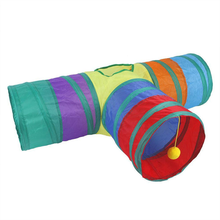 Foldable Interactive Cat Play Tunnel - themiraclebrands.com