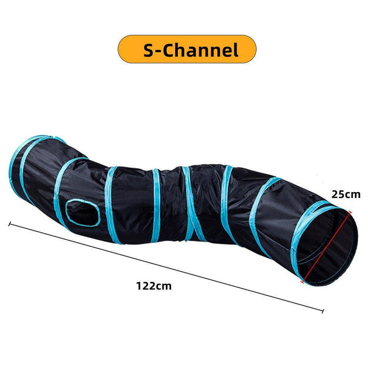 Foldable Interactive Cat Play Tunnel - themiraclebrands.com