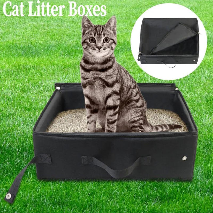 Foldable Portable Oxford Cat Litter Box - themiraclebrands.com