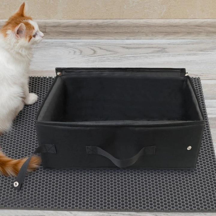 Foldable Portable Oxford Cat Litter Box - themiraclebrands.com