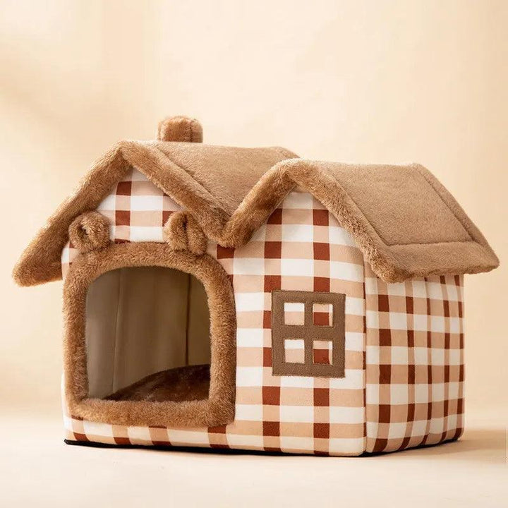 Foldable Winter Cat Dog House Cave Bed - themiraclebrands.com