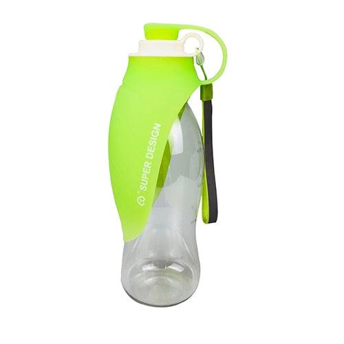 Portable Pet Dog Water Bottle 580ml Silicone Leaf Travel Bowl - themiraclebrands.com