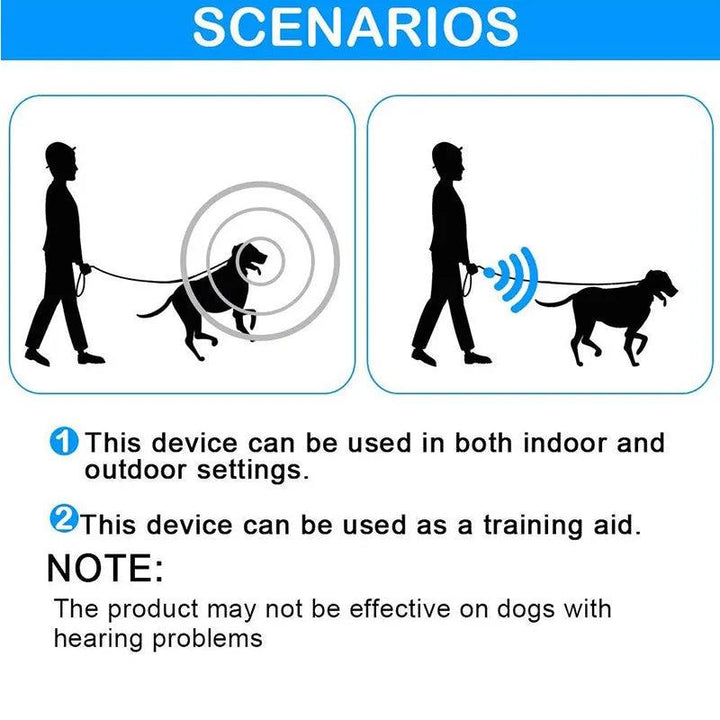 Handheld Ultrasonic Dog Repeller LED Light - themiraclebrands.com