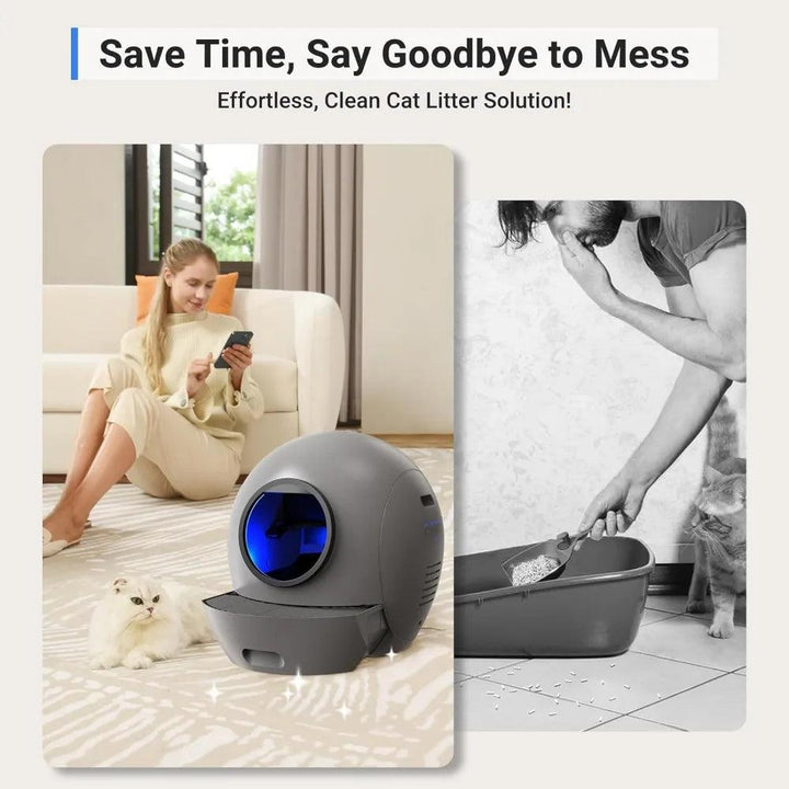 Hands Off Self Cleaning Cat Litter Box - themiraclebrands.com