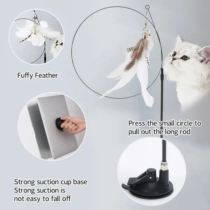 HandsFree Interactive Cat Toy Stick - themiraclebrands.com