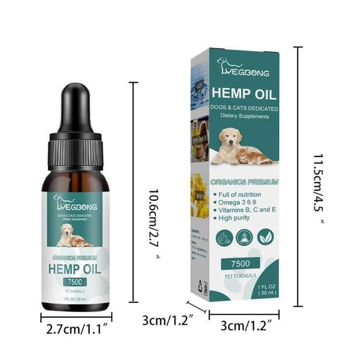 Hemp Omega Vitamin Pet Wellness J60C - themiraclebrands.com