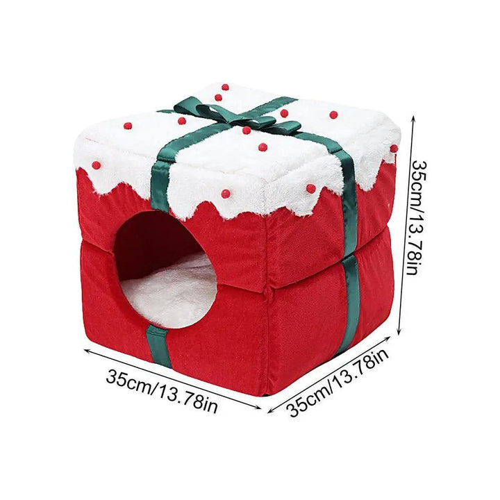 Holiday Pet Tent Christmas Bed for Pets - themiraclebrands.com