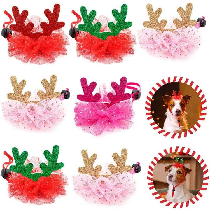 Holiday Reindeer Pet Hat & Bandana Set - themiraclebrands.com