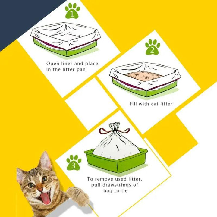 Hygienic Elastic Cat Litter Bag (S/M/L) - themiraclebrands.com