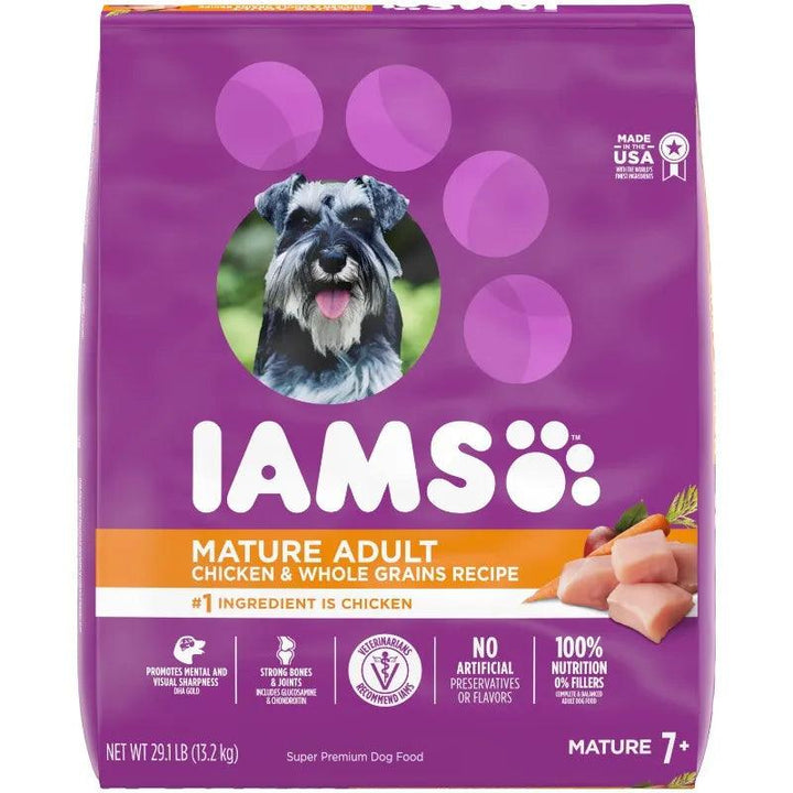 IAMS Aging Dog Food, Chicken, 29.1 lb - themiraclebrands.com