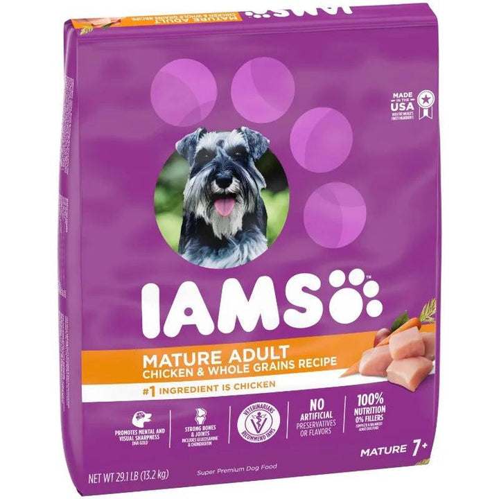 IAMS Aging Dog Food, Chicken, 29.1 lb - themiraclebrands.com