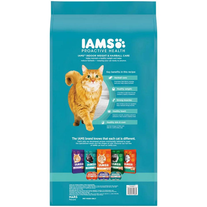 IAMS Cat Food Indoor Weight & Hairball Control 22 lb Bag - themiraclebrands.com