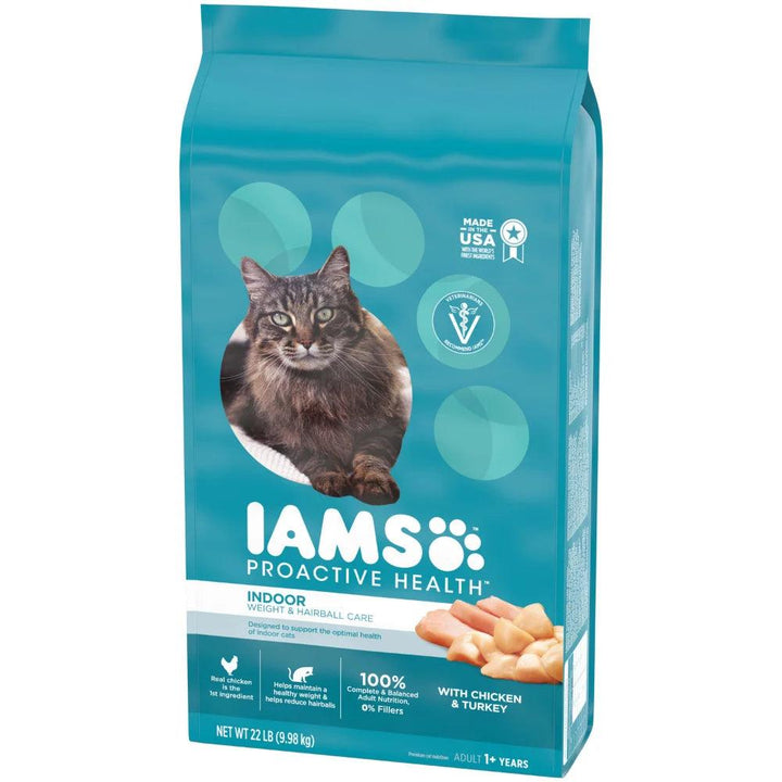 IAMS Cat Food Indoor Weight & Hairball Control 22 lb Bag - themiraclebrands.com