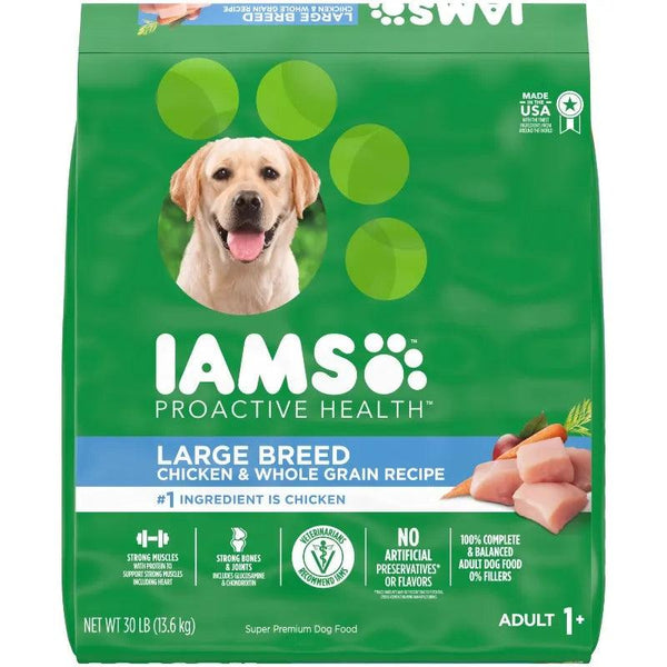 IAMS Large Breed Dog Food 30 lb Bag - themiraclebrands.com