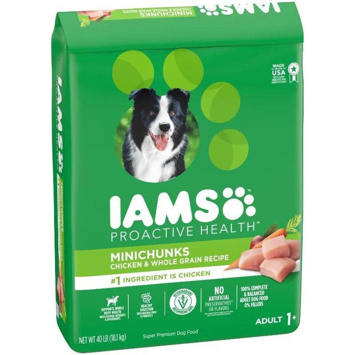 IAMS Minichunks Chicken Dog Food 40 lb Bag - themiraclebrands.com