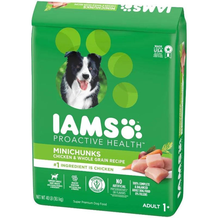 IAMS Minichunks Chicken Dog Food 40 lb Bag - themiraclebrands.com