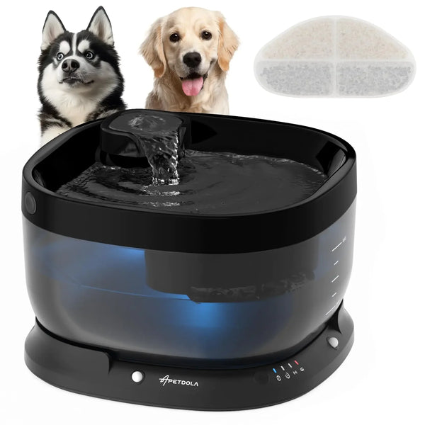 APETDOLA Wireless Dog Water Fountain – 7L Battery Pet Dispenser with Motion Sensor