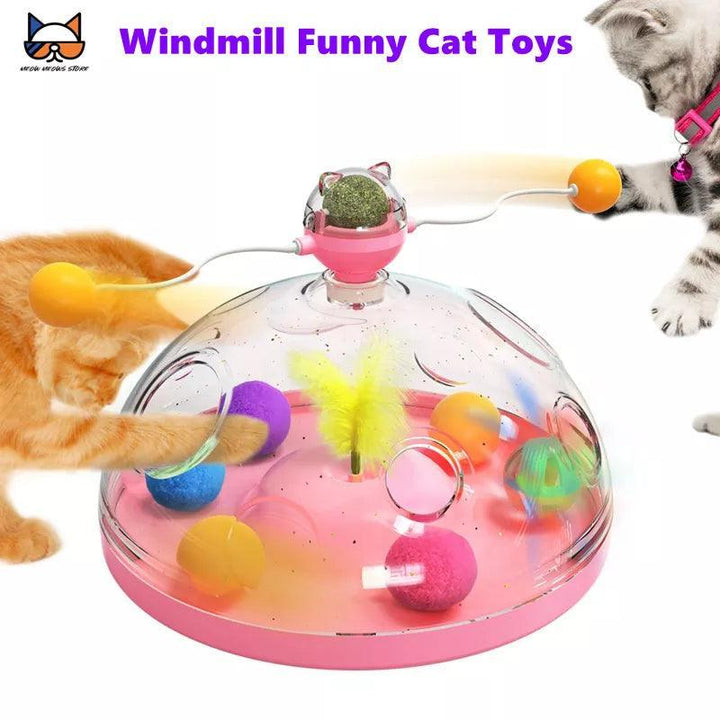 Interactive Cat Puzzle Spinning Track Balls - themiraclebrands.com