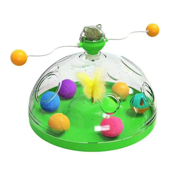 Interactive Cat Puzzle Spinning Track Balls - themiraclebrands.com