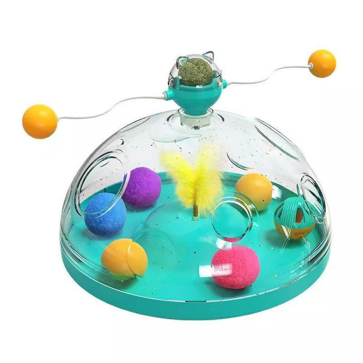 Interactive Cat Puzzle Spinning Track Balls - themiraclebrands.com