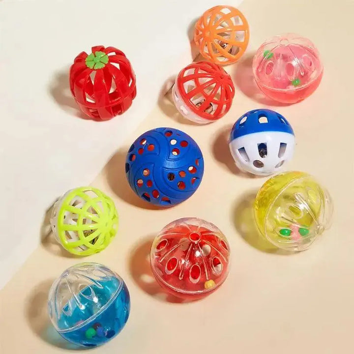 Interactive Colorful Plastic Ball with Bell - themiraclebrands.com