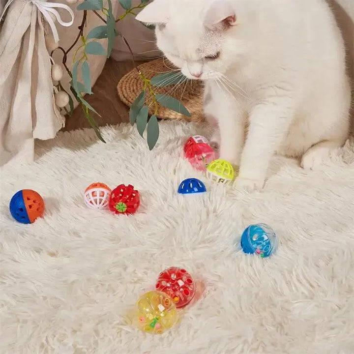 Interactive Colorful Plastic Ball with Bell - themiraclebrands.com