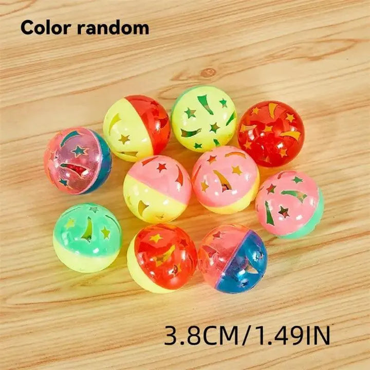Interactive Colorful Plastic Ball with Bell - themiraclebrands.com