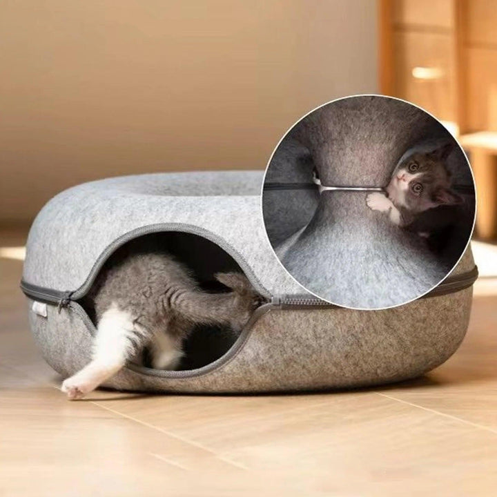 Interactive Cozy Cat Tunnel Bed Combo - themiraclebrands.com