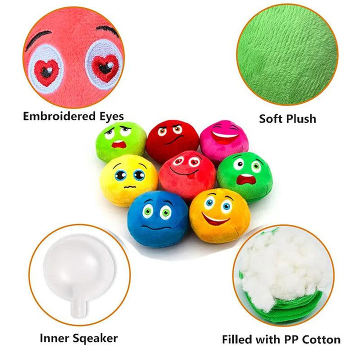 Interactive Squeaker Ball Fetch Chew Dog Toy - themiraclebrands.com