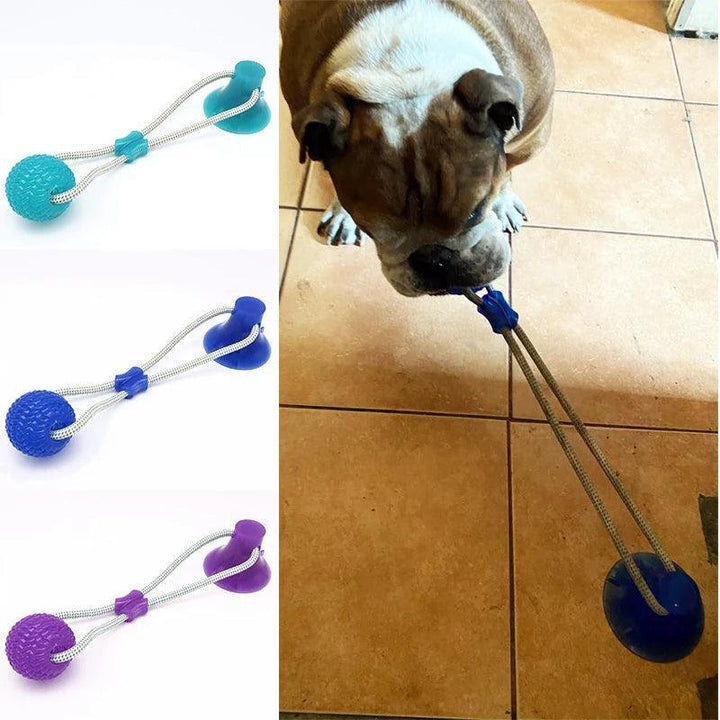 Interactive Suction Cup Dog Toy with TPR Ball - themiraclebrands.com