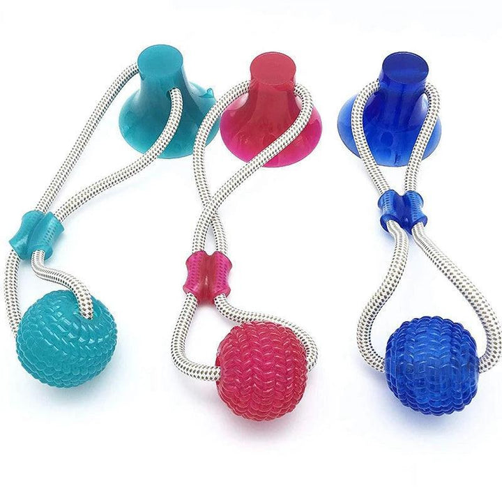 Interactive Suction Cup Dog Toy with TPR Ball - themiraclebrands.com