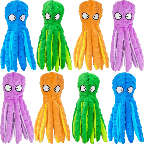 Octo-Squeak 8 Pack Dog Toys