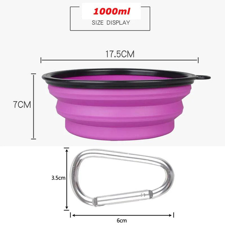 Large Collapsible Dog Bowl 1000ml - themiraclebrands.com