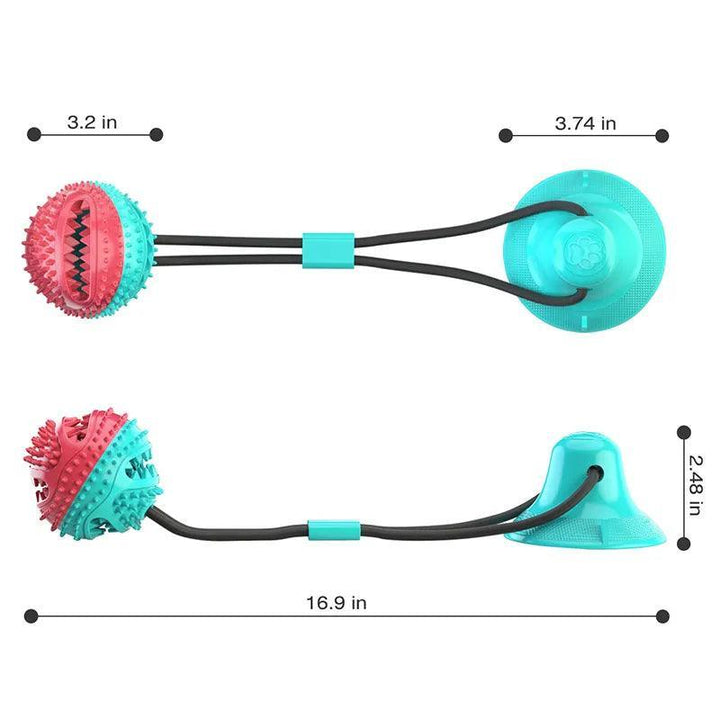 Large Dog Interactive Chew Toy with Suction Cup - themiraclebrands.com