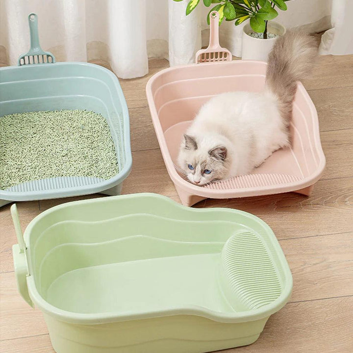 Large Pet Litter Basin Cat Litter Box - themiraclebrands.com