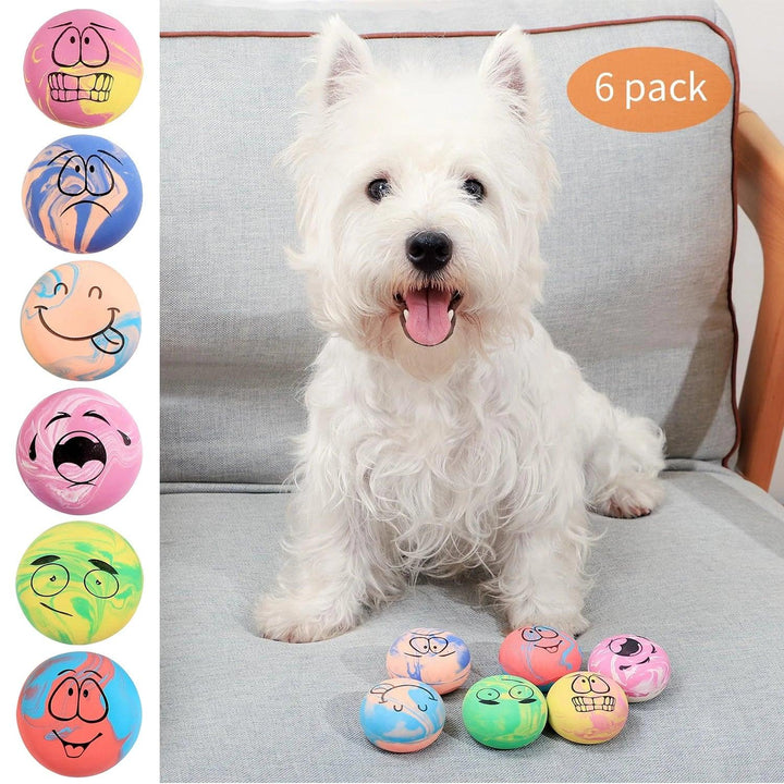 Latex Bouncy Squeaky Rubber Dog Toy (6pcs) - themiraclebrands.com