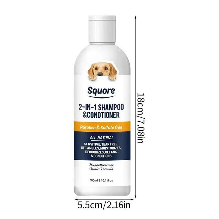 Moisturizing Pet Shampoo Sensitive Skin 2-in-1 - themiraclebrands.com