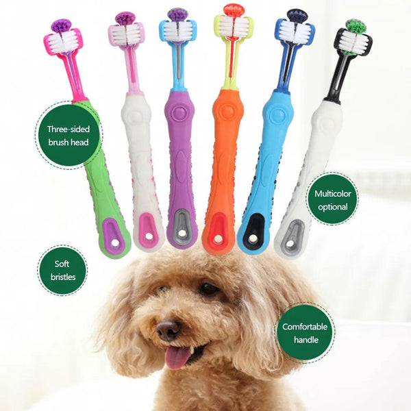 Multi-Angle Pet Toothbrush Cleaning Tool for Pets - themiraclebrands.com