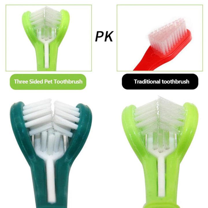 Multi-Angle Pet Toothbrush Cleaning Tool for Pets - themiraclebrands.com