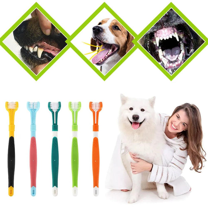 Multi-Angle Pet Toothbrush Cleaning Tool for Pets - themiraclebrands.com