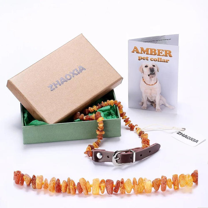 Natural Amber Flea & Tick Collar Handmade - themiraclebrands.com