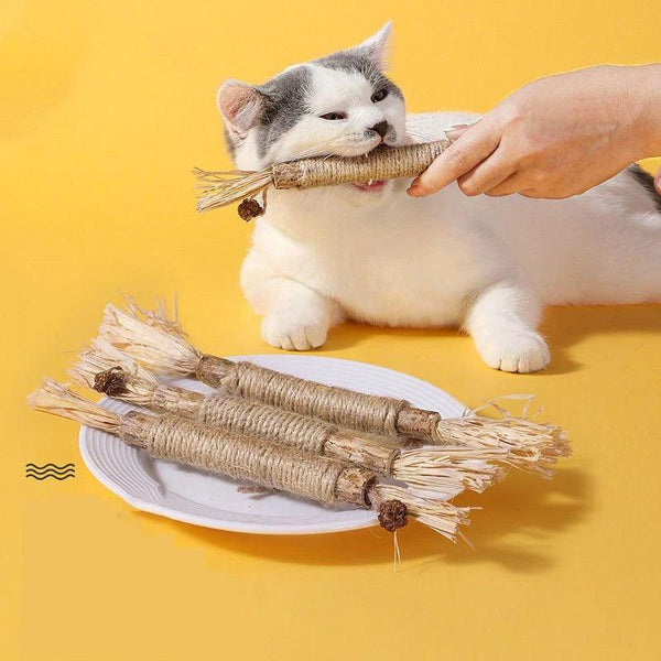 Natural Cat Dental Toy Chew Stick - themiraclebrands.com