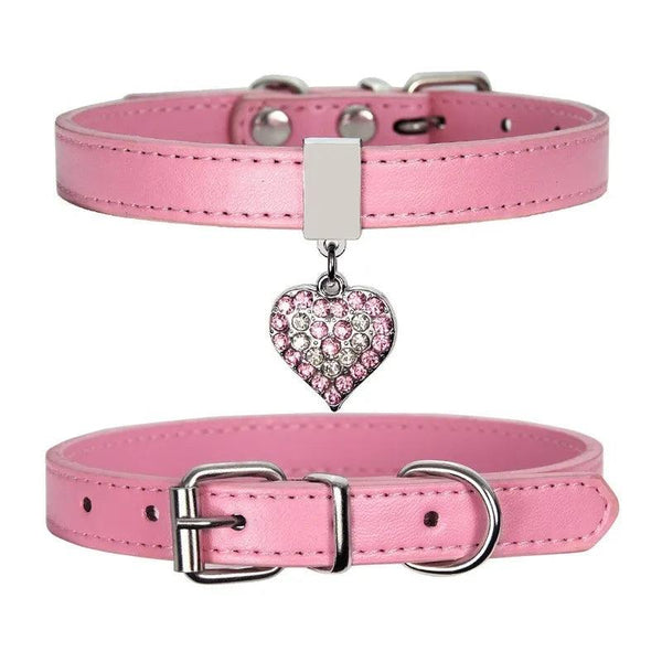 New Cute Pet Peach Heart Pet Collar - themiraclebrands.com