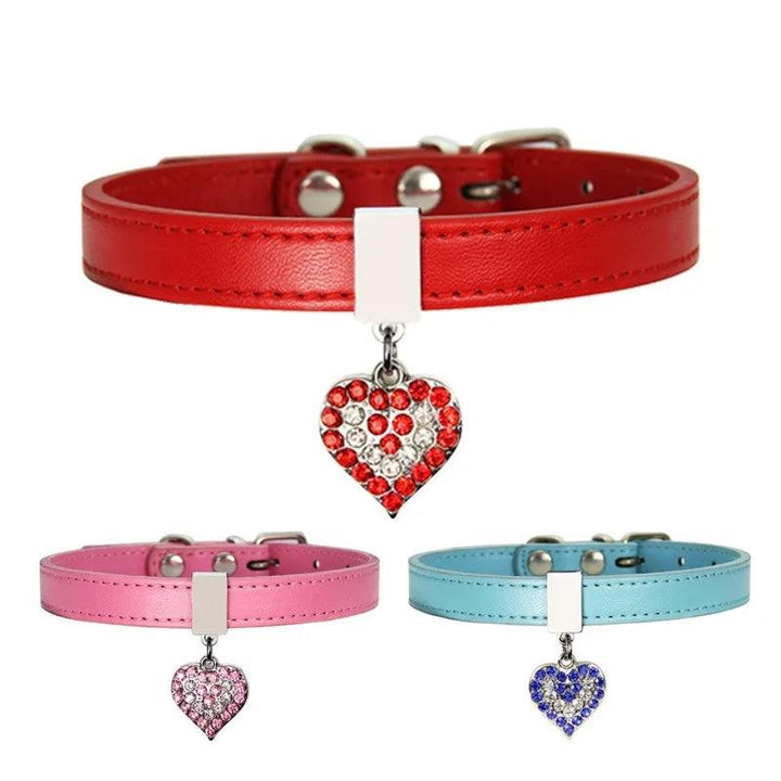 New Cute Pet Peach Heart Pet Collar - themiraclebrands.com