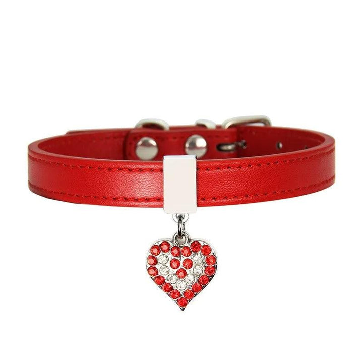 New Cute Pet Peach Heart Pet Collar - themiraclebrands.com