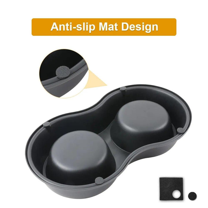 Non-Slip Stainless Steel Double Pet Bowl - themiraclebrands.com