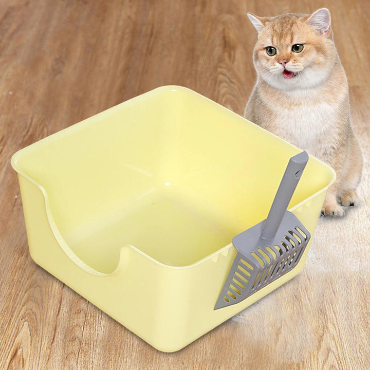 Open Top Anti-Splashing Pet Litter Tray Box - themiraclebrands.com