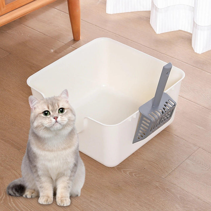 Open Top Anti-Splashing Pet Litter Tray Box - themiraclebrands.com