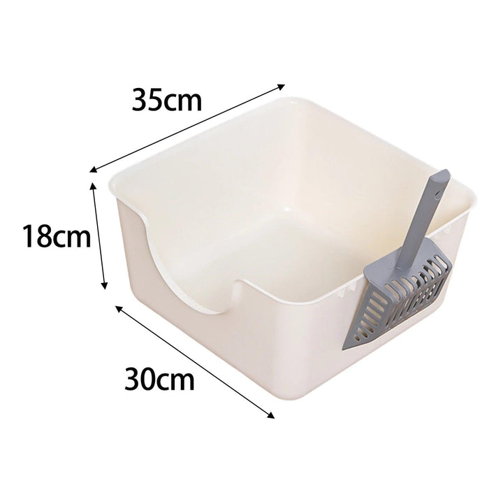 Open Top Anti-Splashing Pet Litter Tray Box - themiraclebrands.com